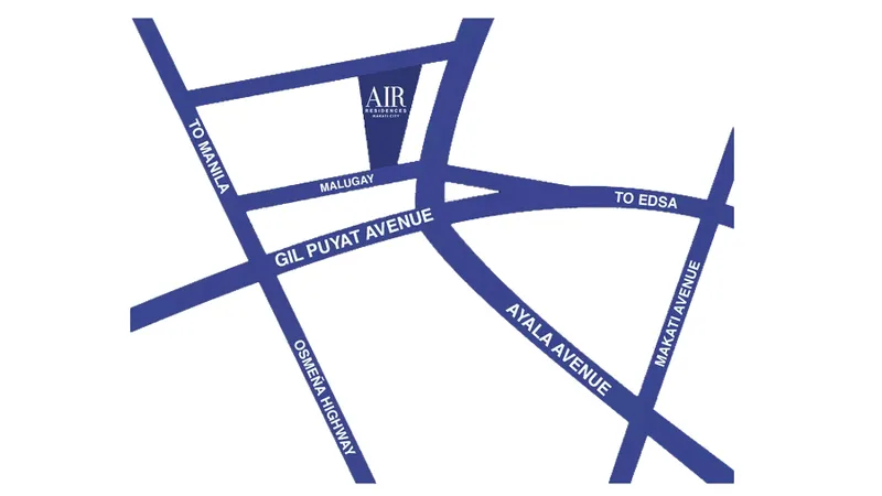 Air Residences Vicinity Map