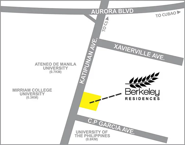 Berkeley Residences Vicinity Map