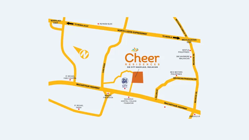 Cheer Residences Vicinity Map