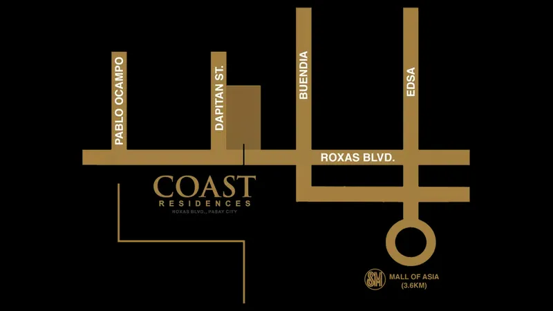 Coast Residences Vicinity Map