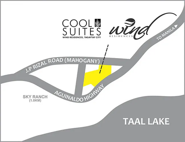 Cool Suites @ Wind Residences Vicinity Map