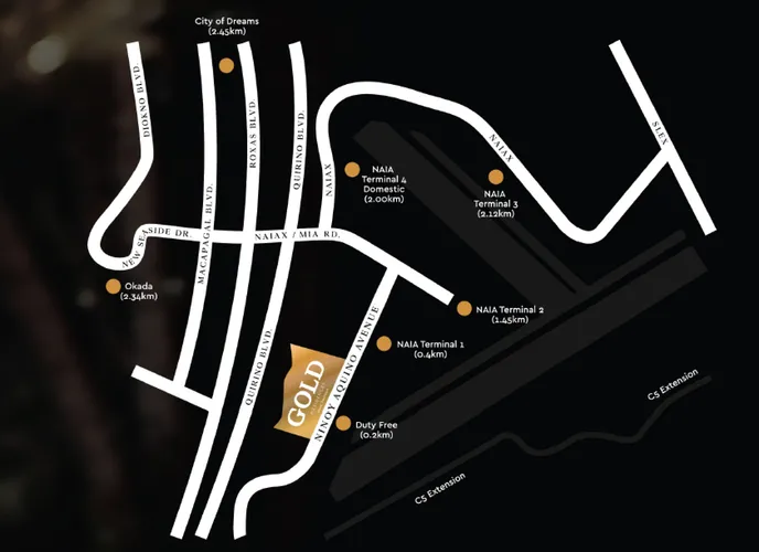 Gold Offices Vicinity Map