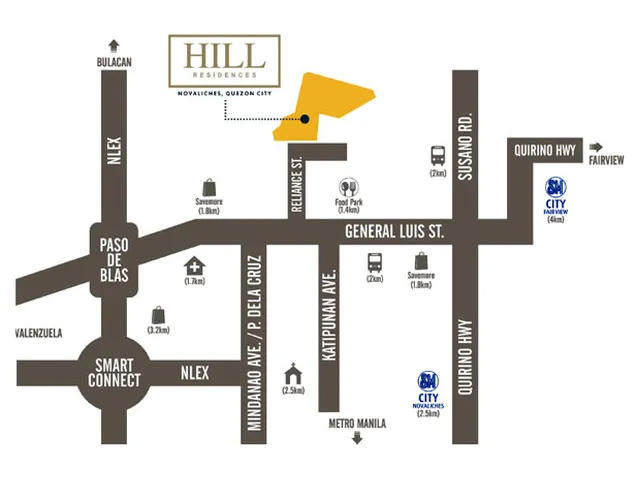 Hill Residences Vicinity Map