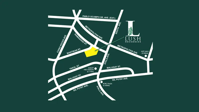 Lush Residences Vicinity Map