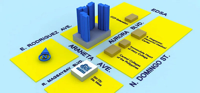 Mezza Residences Vicinity Map