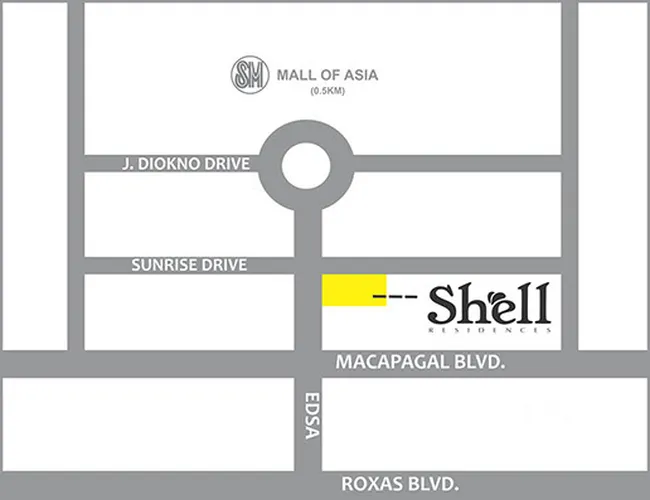 Shell Residences Vicinity Map