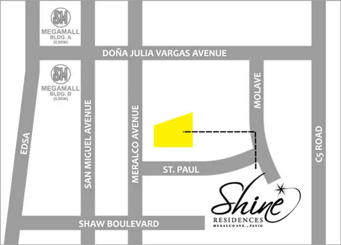 Shine Residences Vicinity Map