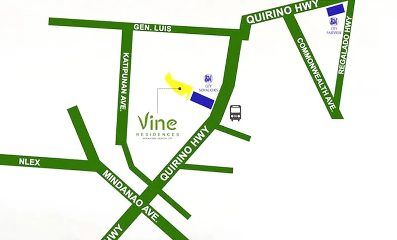 Vine Residences Vicinity Map